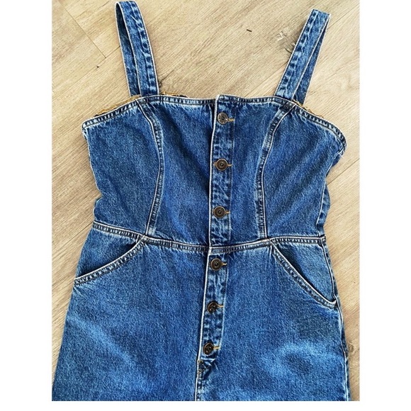 BDG Urban Outfitters Denim Cropped Jumpsuit - Picture 7 of 8